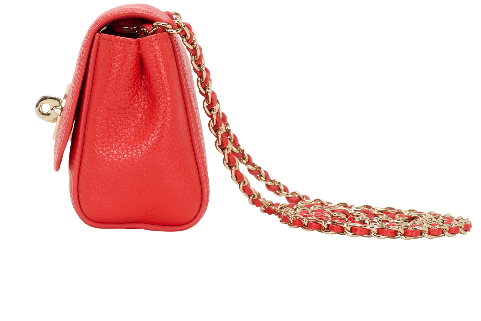Mini Lily, &pound;395, Handbags, Red, Leather, Bottom view